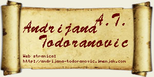 Andrijana Todoranović vizit kartica